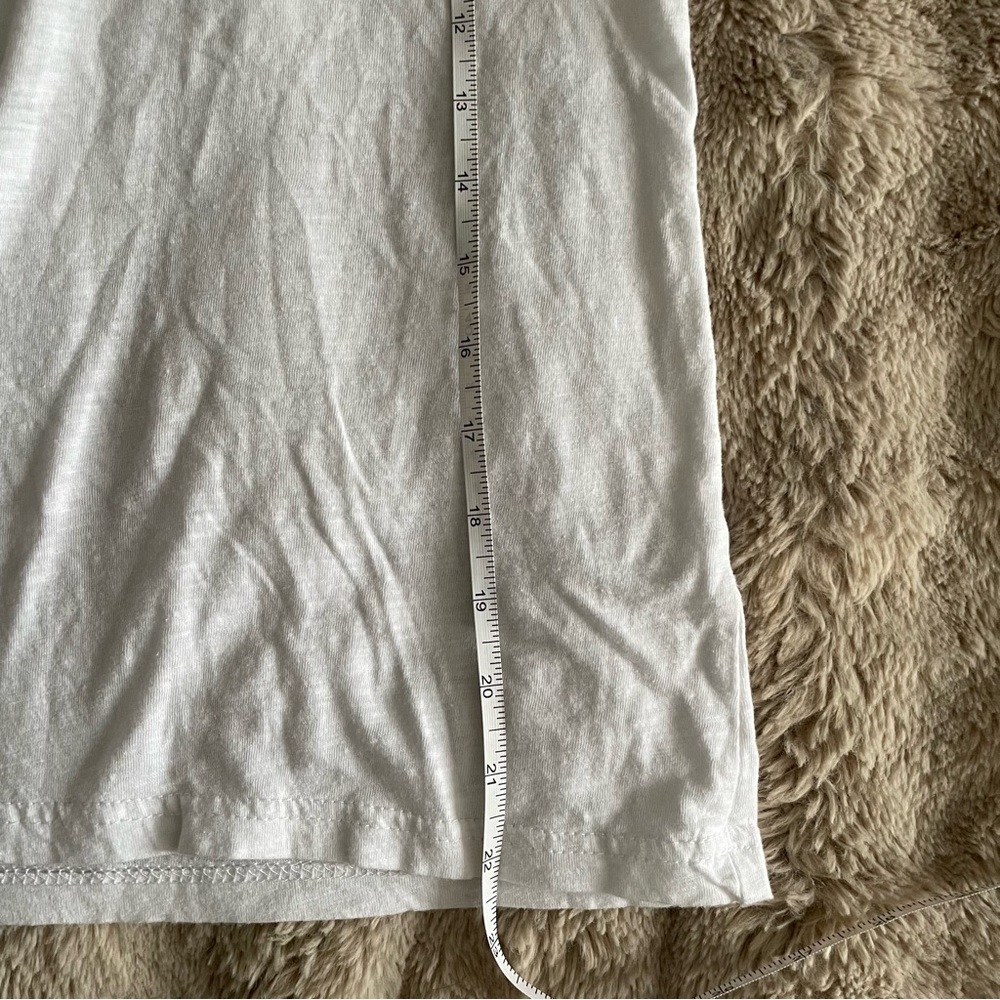 White Ruffle Tank Top - Picture 7 of 9
